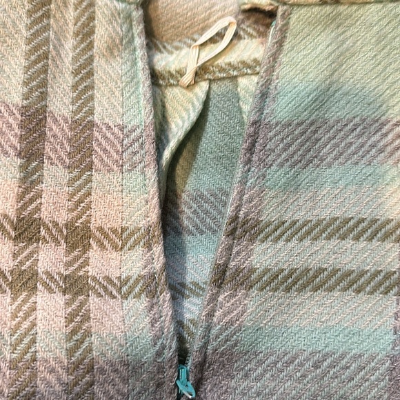 Vintage Garland 1970s? Blue Gray Plaid Box Pleated Wool Circle Skirt Small - Picture 15 of 16